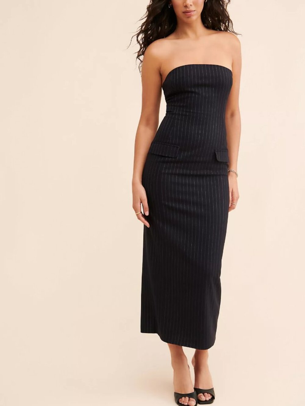 4th & Reckless Carly Strapless Stripe Dress – Women’s Size [ MEDIUM ]